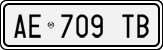 License plate of Italy, Cars (1994 year series)