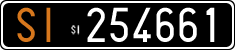 License plate of Italy, Cars (1927 year series)