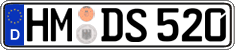 German license plate, Regular plates