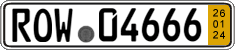 German license plate, Short-term transit plates