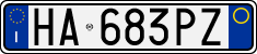 License plate of Italy, Cars (1994 year series)