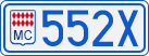 License plate of Monaco, Cars