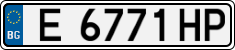 License plate of Bulgaria, Cars
