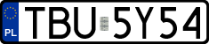 License plates of Poland, Regular car plates