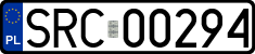 License plates of Poland, Regular car plates