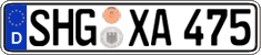 German license plate, Regular plates