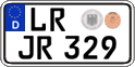 German license plate, Regular plates