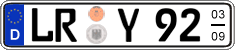 German license plate, Seasonal plates