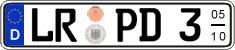 German license plate, Seasonal plates