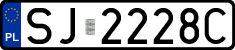 License plates of Poland, Regular car plates