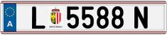 License plate of Austria, Regular plates