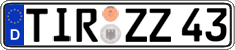 German license plate, Regular plates
