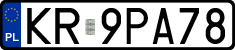 License plates of Poland, Regular car plates