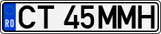 License plate of Romania, Regular plates