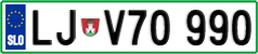 License plate of Slovenia, Vanity Plates