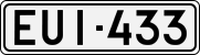 License plate of Finland, Cars