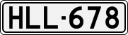License plate of Finland, Cars