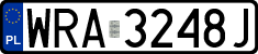 License plates of Poland, Regular car plates