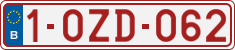 License plate of Belgium, Regular plates (2010)