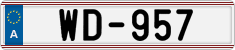 License plate of Austria, Diplomatic