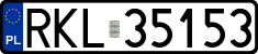 License plates of Poland, Regular car plates