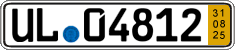 German license plate, Short-term transit plates