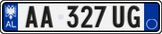 License plate of Albania, Cars (2011)