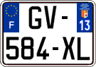 French license plate, SIV (ordinary)