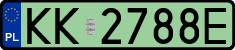 License plates of Poland, Electric vehicles