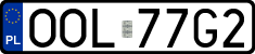 License plates of Poland, Regular car plates