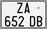 License plate of Italy, Cars (1994 year series)