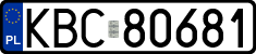 License plates of Poland, Regular car plates