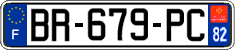 French license plate, SIV (ordinary)