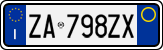 License plate of Italy, Cars (1994 year series)