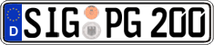 German license plate, Regular plates
