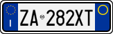 License plate of Italy, Cars (1994 year series)