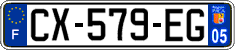 French license plate, SIV (ordinary)