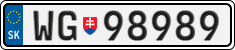 License plate of Slovakia, Vanity Plates