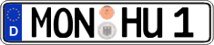 German license plate, Regular plates