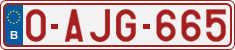 License plate of Belgium, Regular plates (2010)