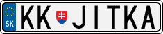 License plate of Slovakia, Vanity Plates