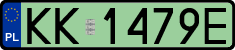 License plates of Poland, Electric vehicles