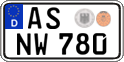 German license plate, Regular plates