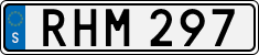 License plate of Sweden, Regular plates