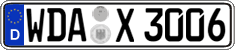 German license plate, Regular plates