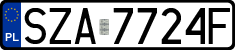 License plates of Poland, Regular car plates