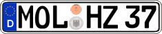 German license plate, Regular plates