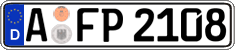 German license plate, Regular plates
