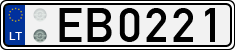 License plate of Lithuania, Electric vehicles
