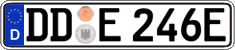 German license plate, Electric vehicles